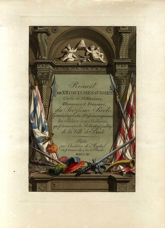 Recueil de XII costumes suisses, civils et militaires, hommes et …