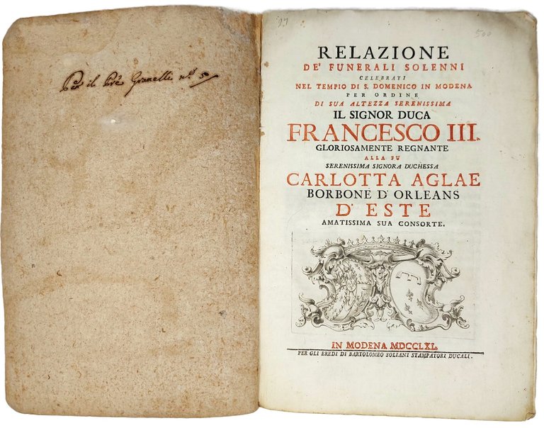 Relazione de' Funerali solenni celebrati nel Tempio di S. Domenico … | Immagine Gallery 2