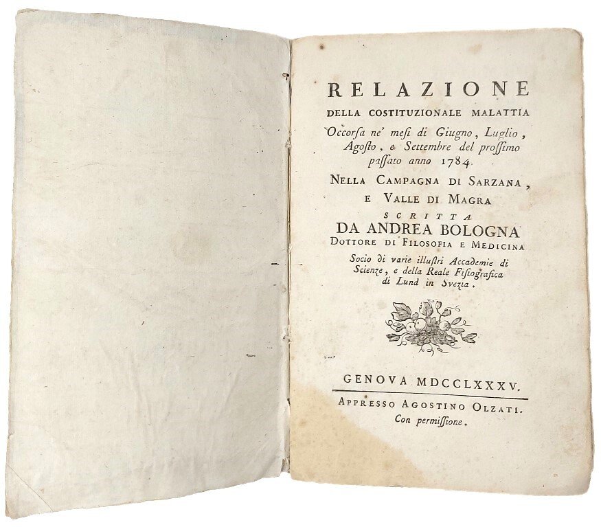 Relazione della costituzionale malattia occorsa ne' mesi di giugno, luglio, …