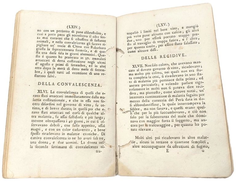 Relazione della costituzionale malattia occorsa ne' mesi di giugno, luglio, …