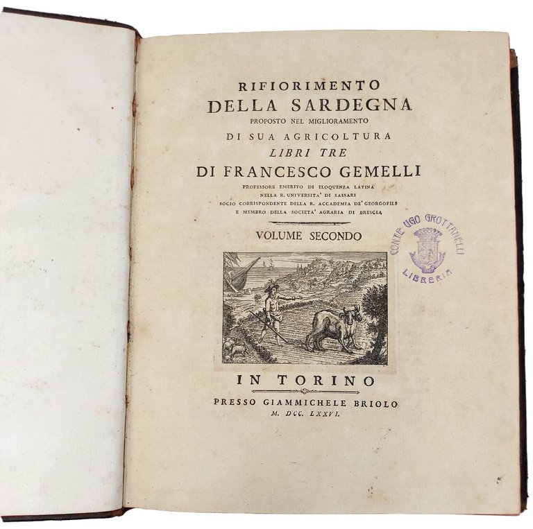 Rifiorimento della Sardegna, proposto nel miglioramento di sua agricoltura, libri …