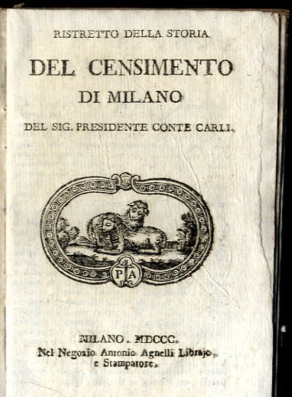 Ristretto della storia del censimento di Milano.