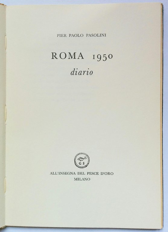 Roma 1950, diario.