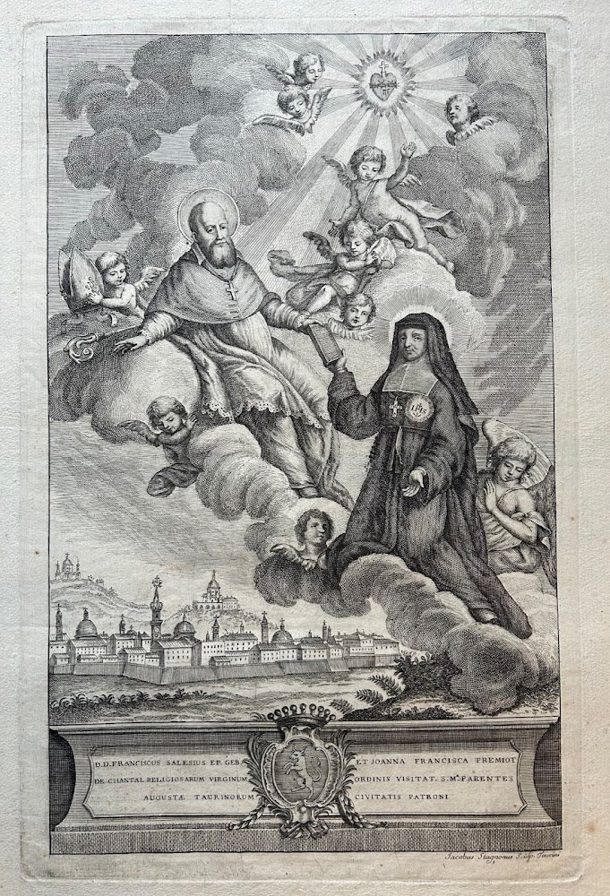 S. Francesco di Sales con veduta di Torino.