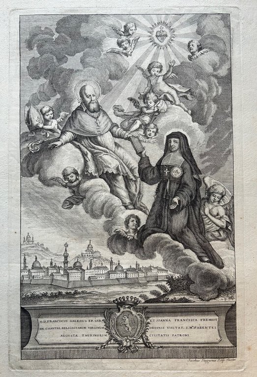 S. Francesco di Sales con veduta di Torino.