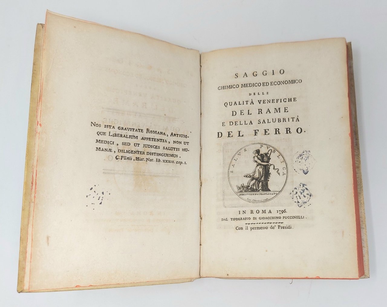 Saggio chimico, medico ed economico delle qualit&amp;agrave; venefiche del rame …