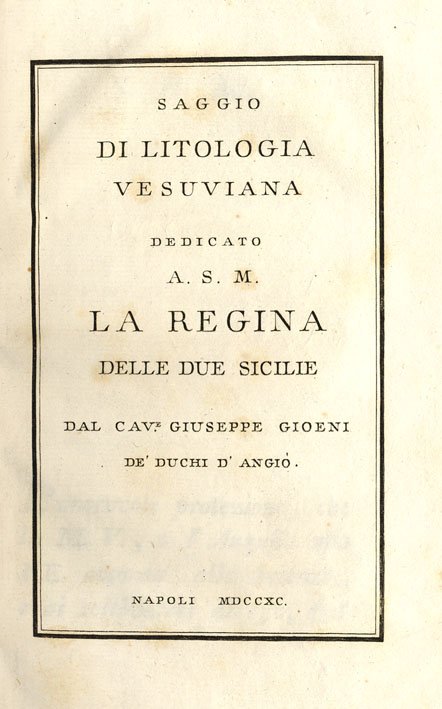 Saggio di Litologia Vesuviana.