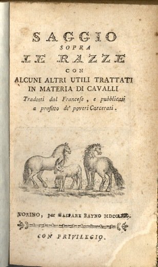 Saggio sopra Le Razze.&amp;nbsp;