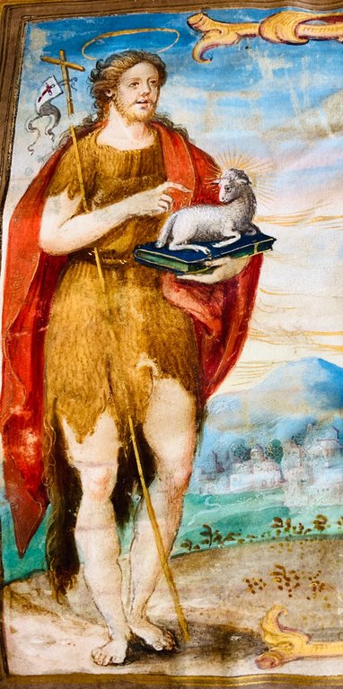San Giovanni Battista con l'Agnus Dei e San Giovanni Evangelista …