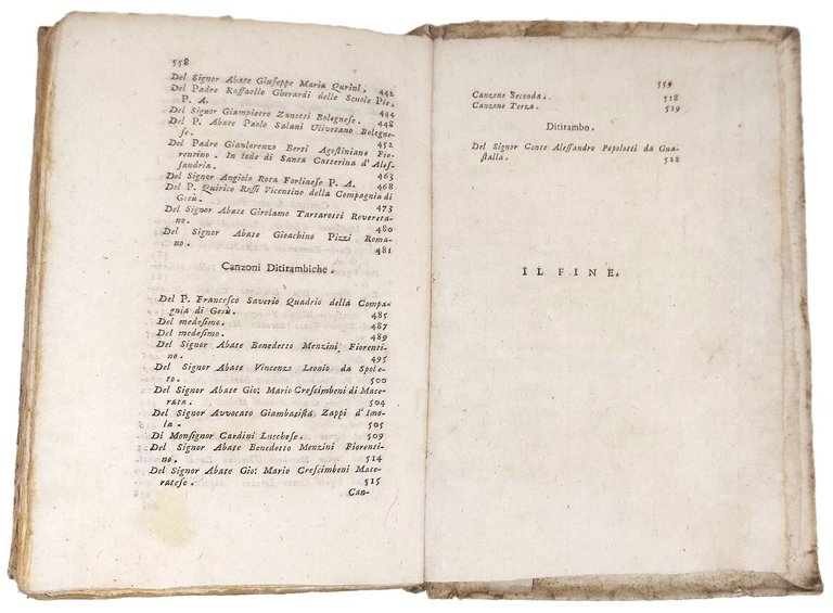 Scelta di Canzoni de' pi&amp;ugrave; eccellenti poeti antichi, e moderni. …