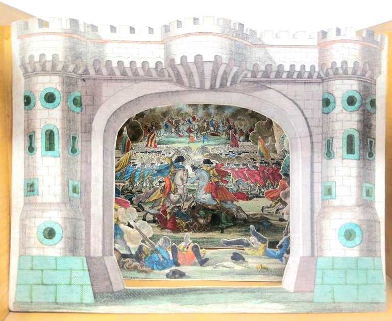 Scena di Battaglia, con doppio fondale.