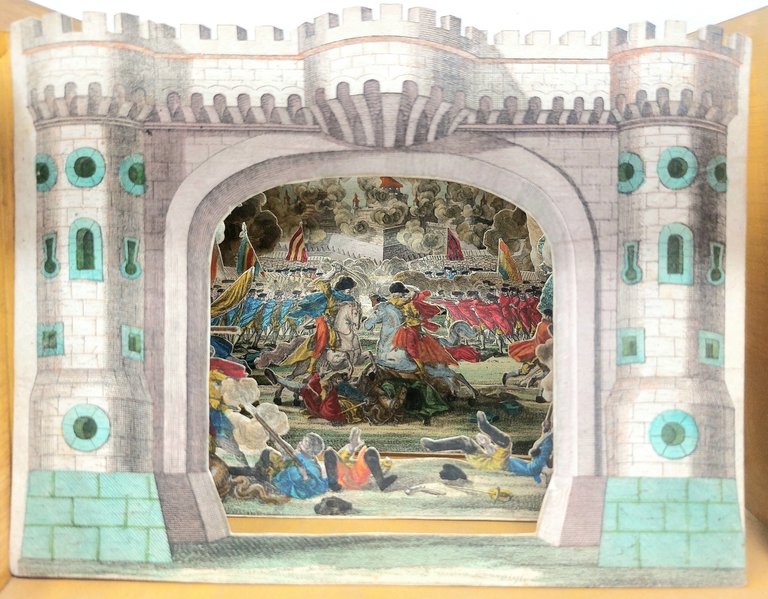 Scena di Battaglia, con doppio fondale.