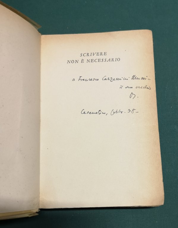 Scrivere non è necessario. Umori e segreti di uno scrittore …