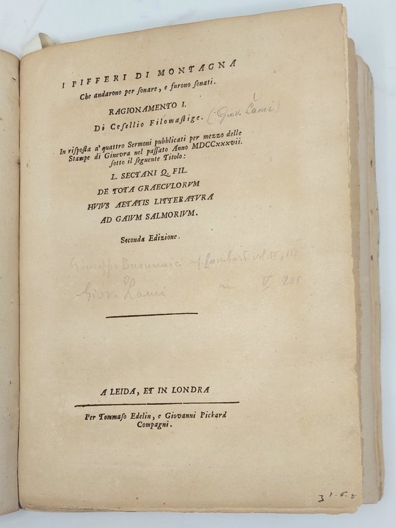 Sectani Q. fil. De tota Graeculorum huius aetatis litteratura ad …