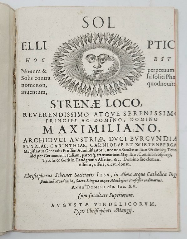 Sol Elliptic: hoc est novum &amp;amp; perpetuum solis contrahi soliti …