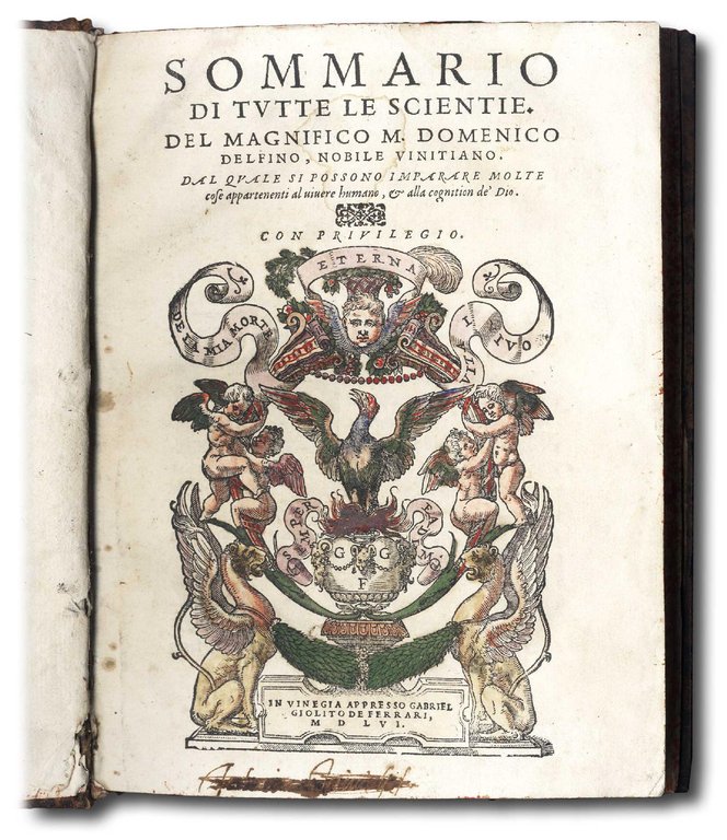 Sommario di Tutte le Scientie,dal quale si possono imparare molte …