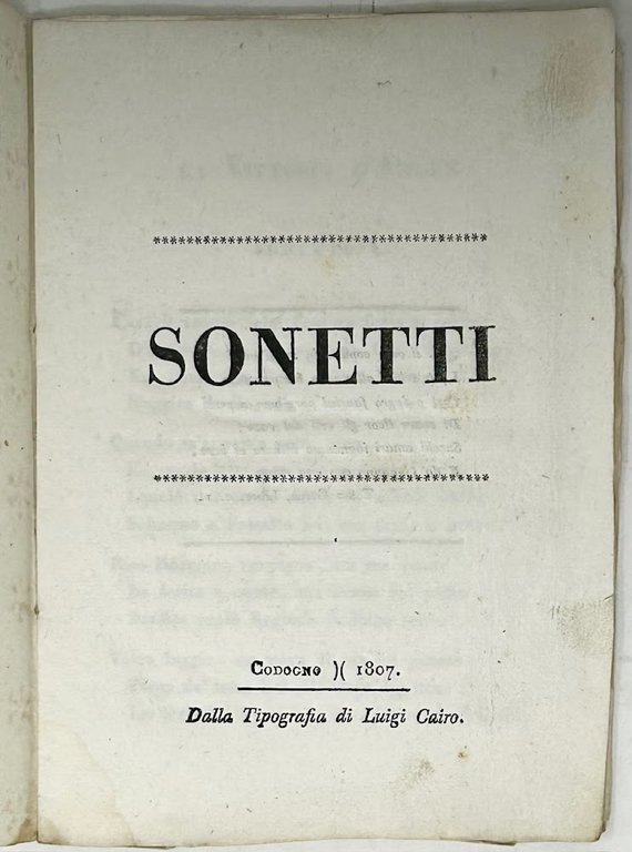 Sonetti