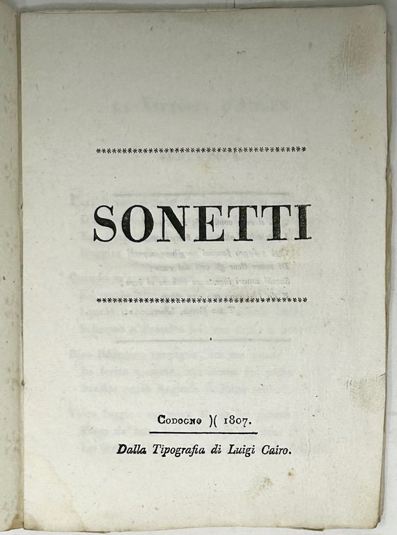 Sonetti