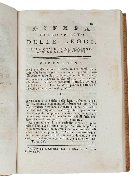 Spirito delle Leggi del signor de Montesquieu, con le Note … | Immagine Gallery 4