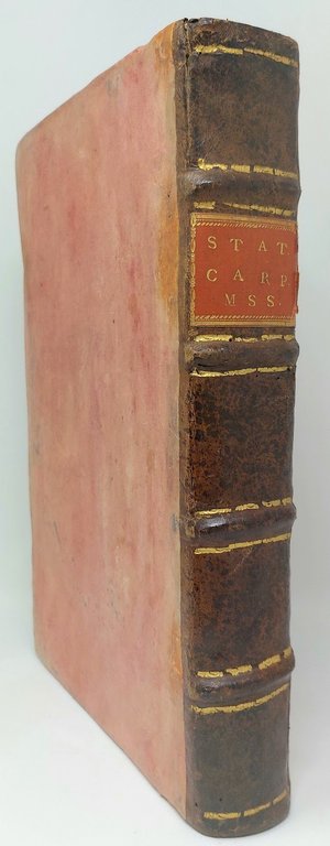 Stat[u]ta ordinam[en]ta ac p[ro]vis[ion]es Terrae Carpi. Manoscritto su carta.