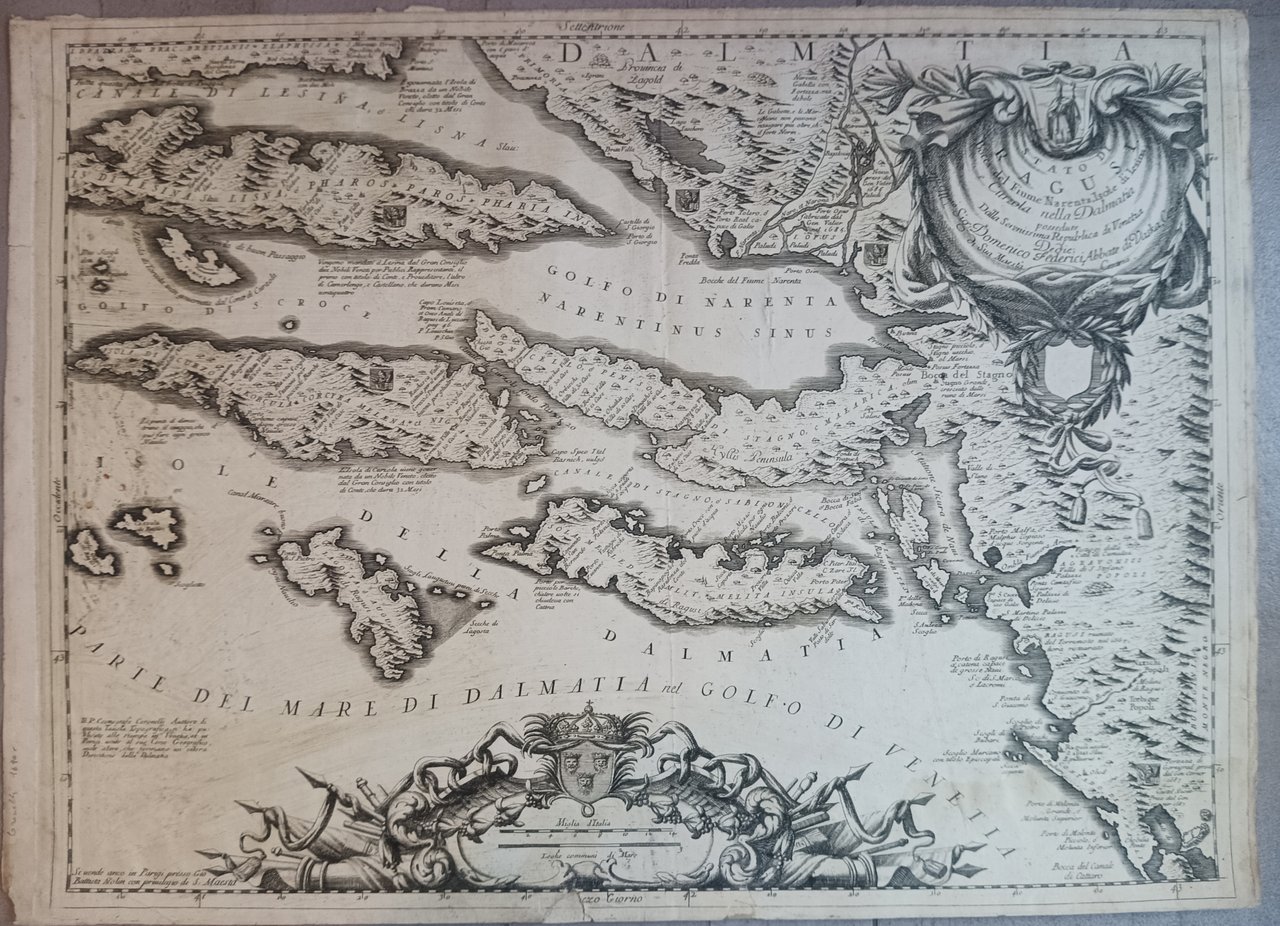 Stato di Ragusi, bocca del fiume Narenta, isole di lesina …