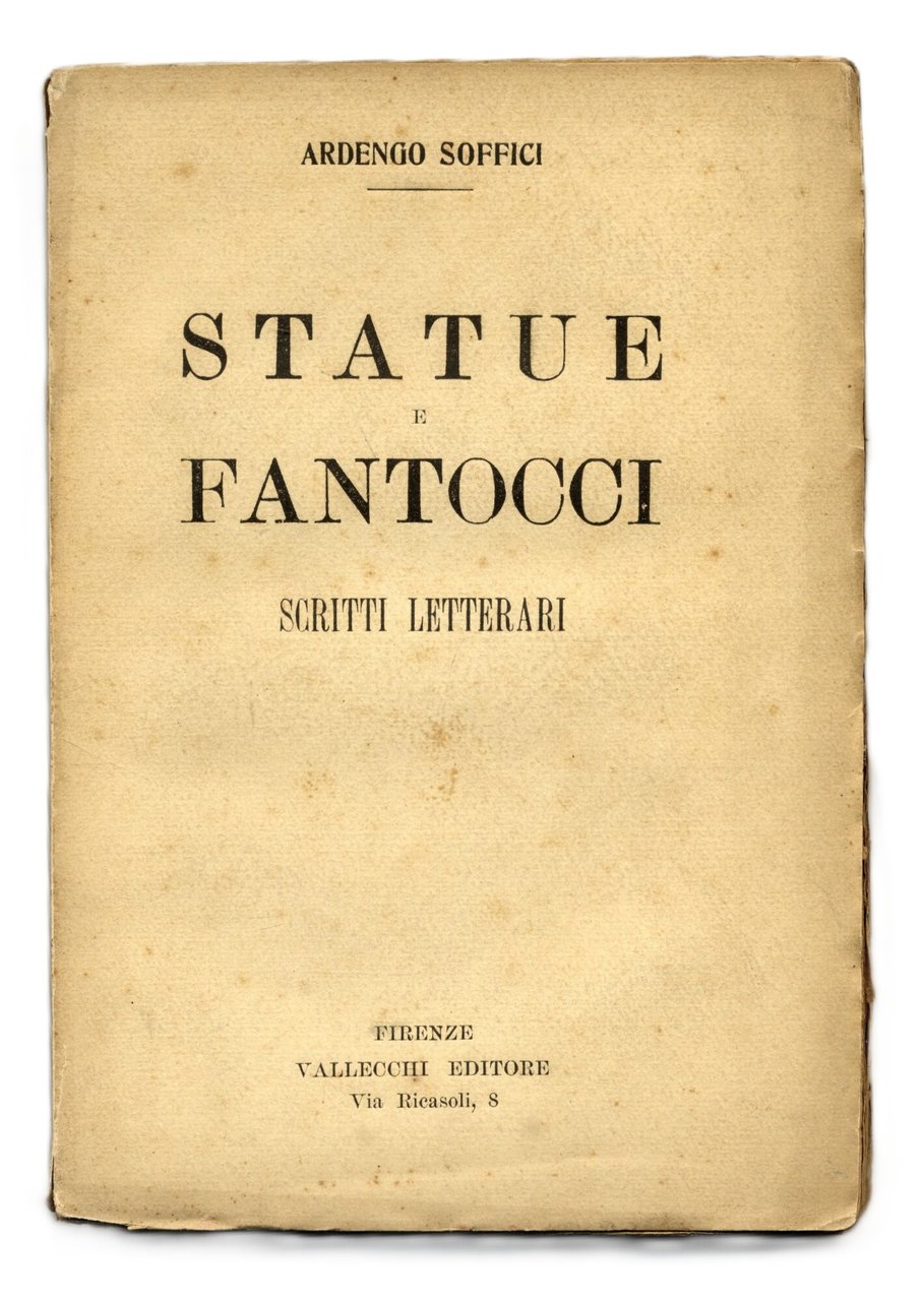 Statue e Fantocci. Scritti letterari. | Immagine principale