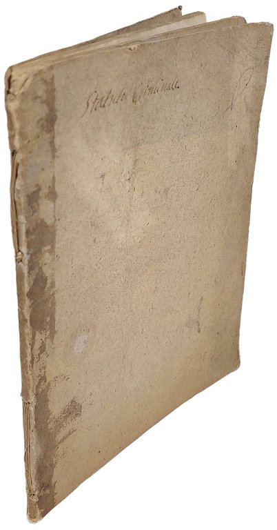 Statuta criminalia mediolani e tenebris in lucem edita: varijs in …