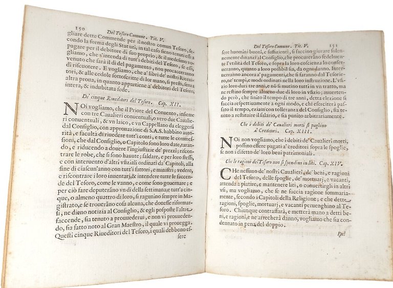 STATUTI DELL'ORDINE DE' CAVALIERI di SANTO STEFANO.