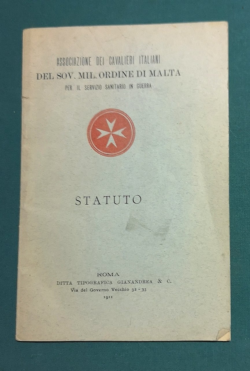 Statuto del Sov. Mil. Ordine di Malta.