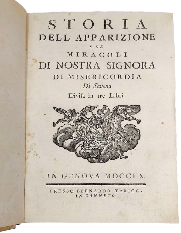 Storia dell'apparizione e de' miracoli di Nostra Signora di Misericordia … | Immagine Gallery 1