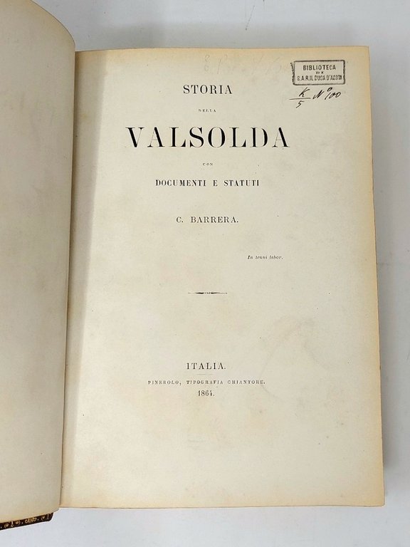 Storia della Valsolda. Documenti e Statuti.