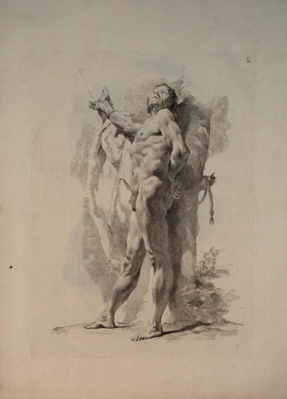 Studio di Nudo maschile, Tav. XI. | Immagine principale