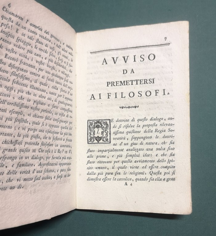 Sul diritto della sovranità della Monarchia. Quistione fra Emirzio uomo …