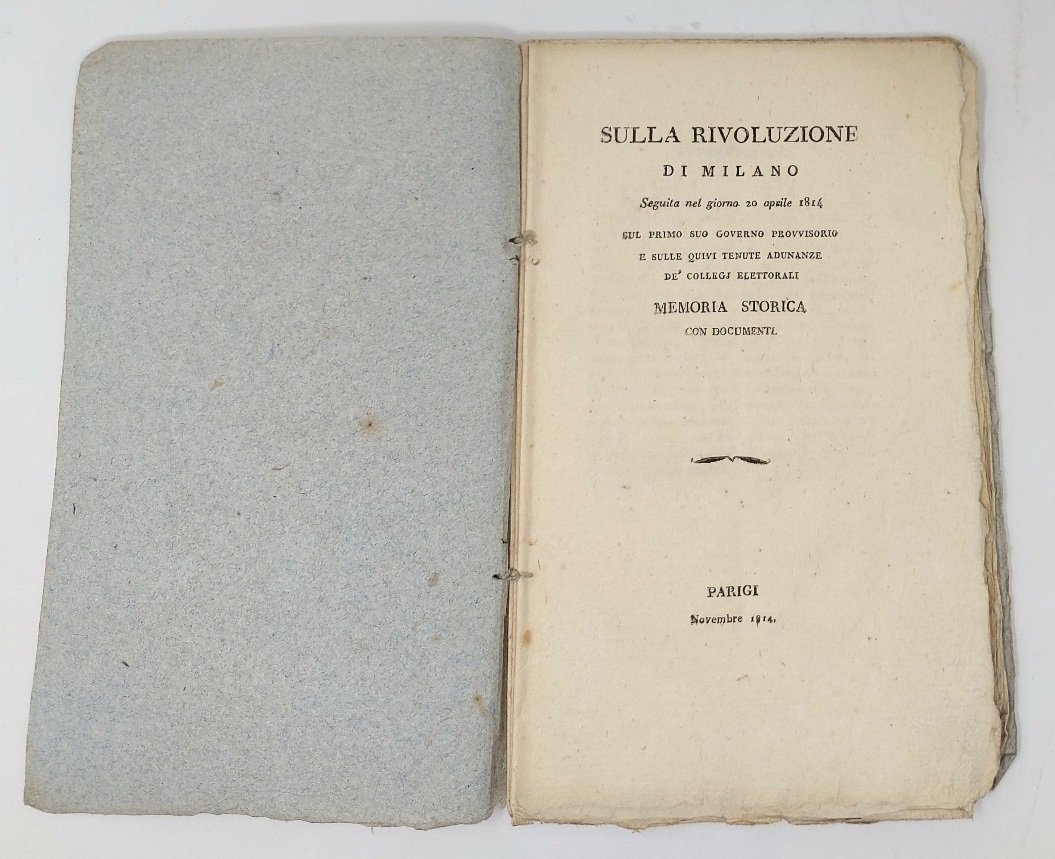 Sulla rivoluzione di Milano seguita nel giorno 20 aprile 1814 …