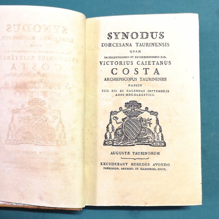 Synodus dioecesana taurinensis quam excellentissimus et reverendissimus D.D. Victorius Caietanus …
