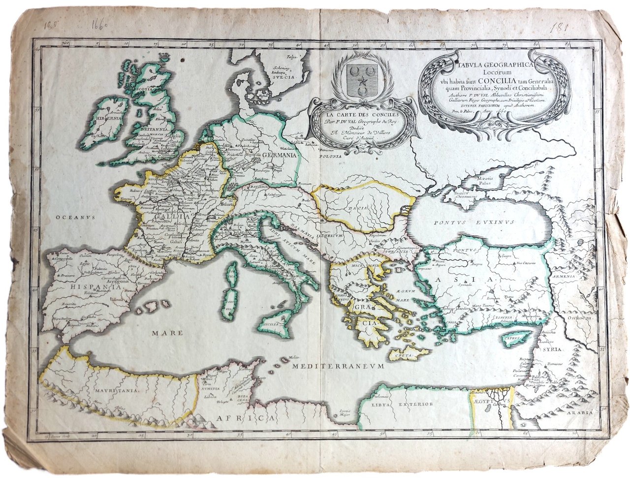 Tabula geographica locorum ubi habita sunt Concilia tam Generalia quam …