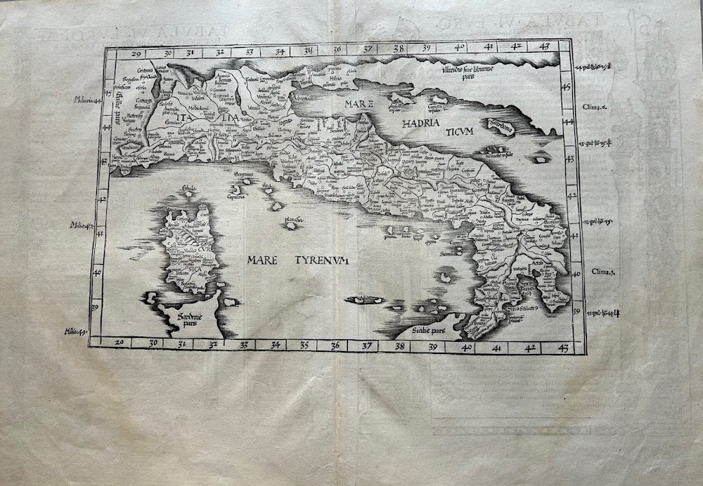 Tabula VI Europae hae sunt e cognitis totius orbis. ITALIA.