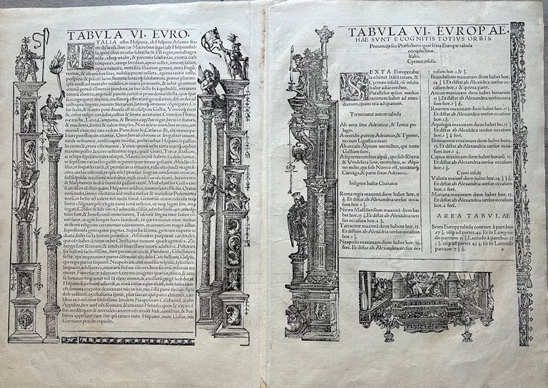 Tabula VI Europae hae sunt e cognitis totius orbis. ITALIA.