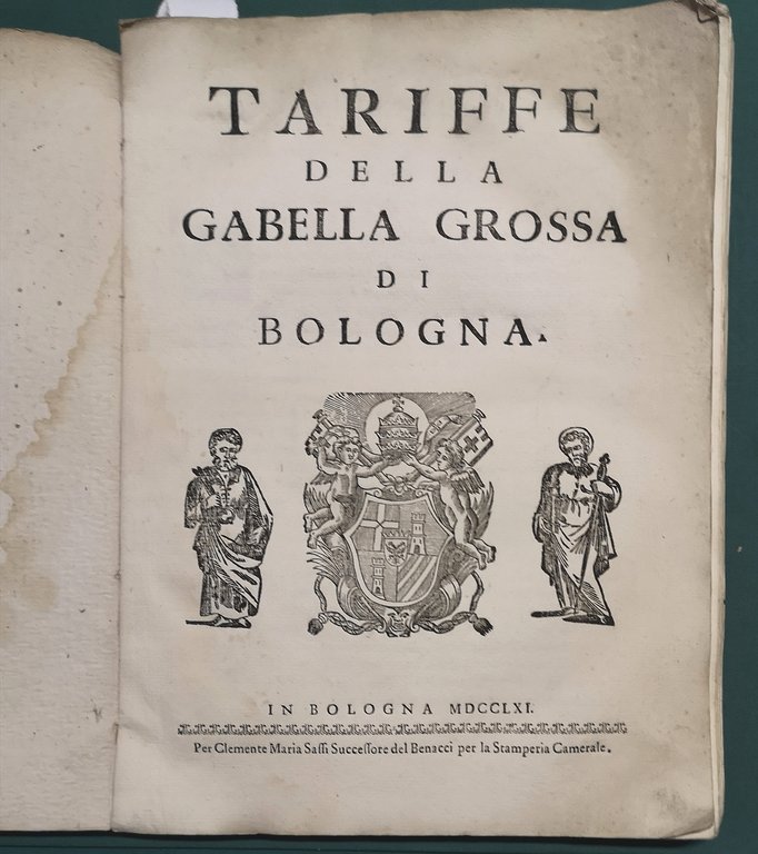 Tariffe della Gabella Grossa di Bologna.