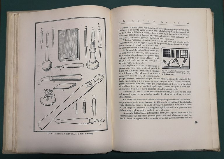 TECNICA DELLA XILOGRAFIA. Illustrazioni e tavole originali in nero e …