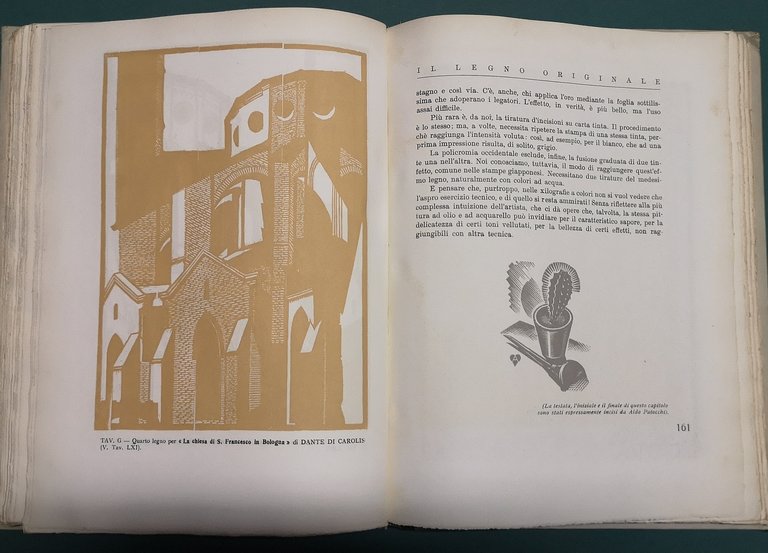 TECNICA DELLA XILOGRAFIA. Illustrazioni e tavole originali in nero e …