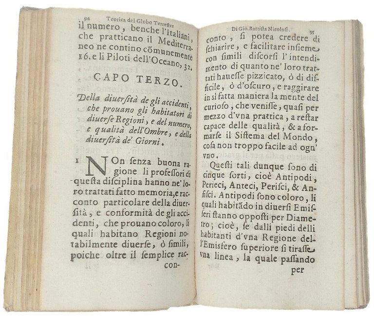Teorica del Globo Terrestre et esplicatione della Carte da Navigare. Ristrette …