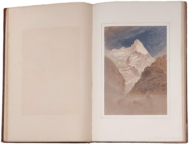 The Peaks and Valleys of the Alps from water-colour drawings …