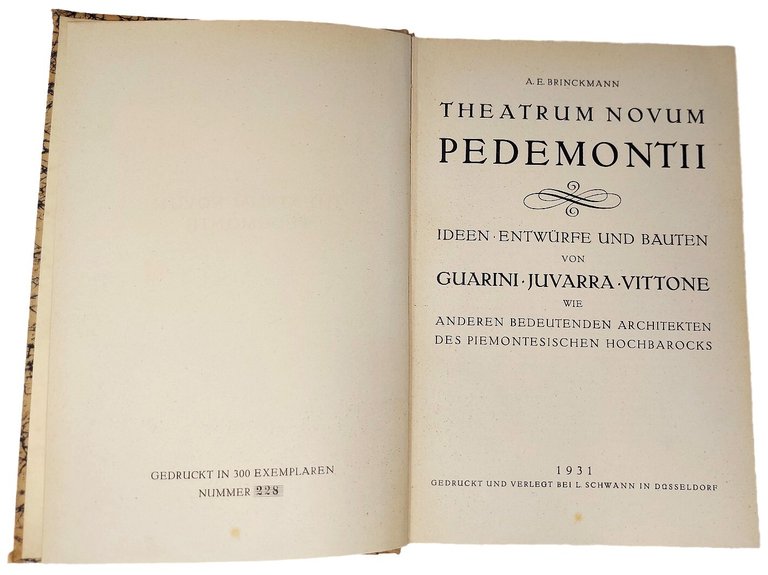 Theatrum novum Pedemontii. Ideen, entw&amp;uuml;rfe und bauten von Guarini, Juvarra, … | Immagine Gallery 3