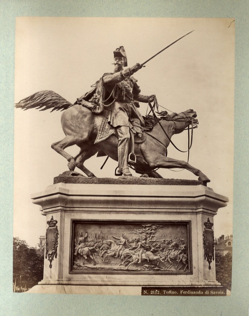 TORINO - Monumento a Ferdinando di Savoia realizzato da Alfonso …