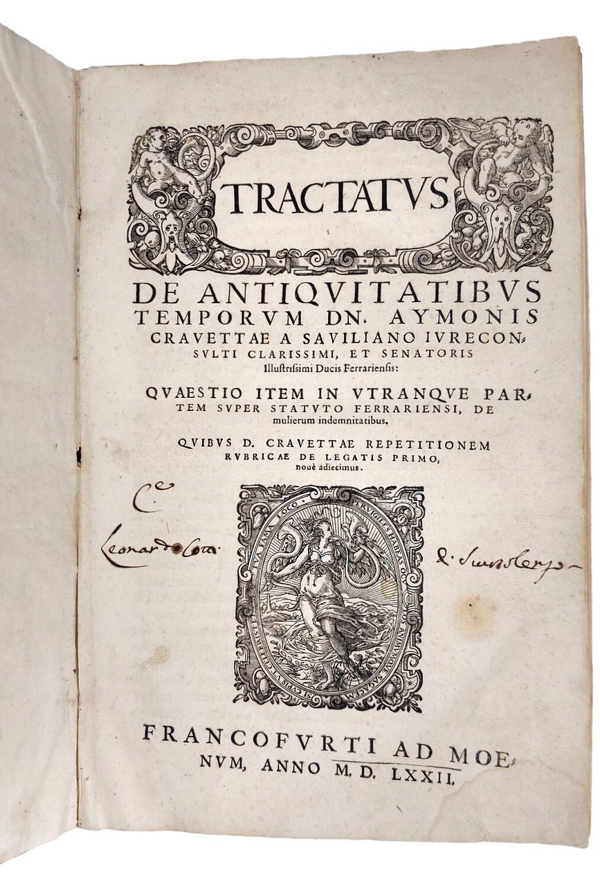 Tractatus de antiquitatibus temporum. Quaestio item in utranque partem super … | Immagine principale