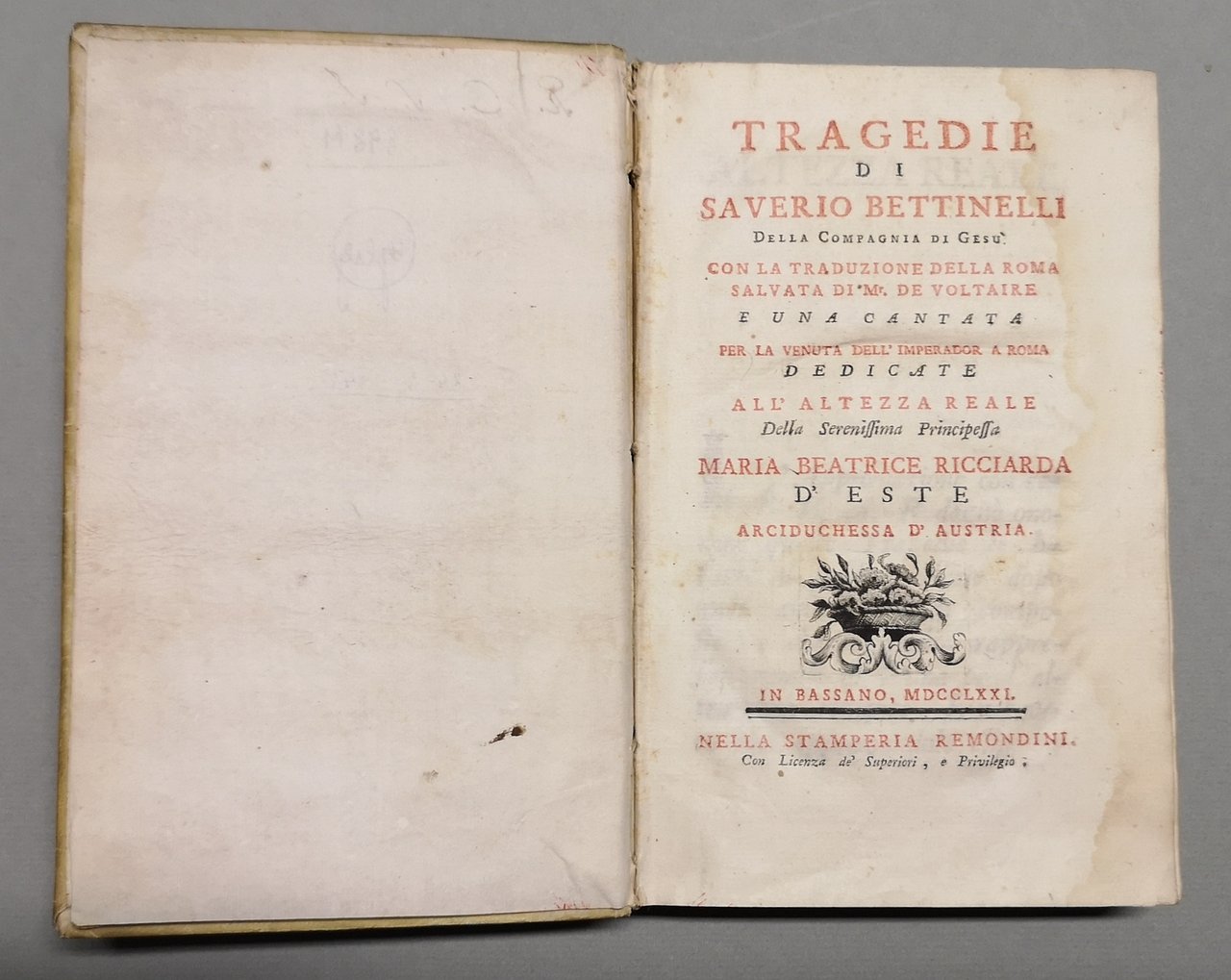 Tragedie. Con la traduzione della ''Roma salvata'' di M. de …