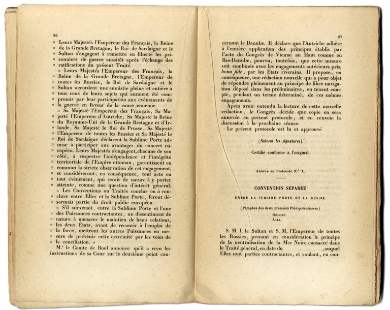 Trait&amp;eacute; de paix sign&amp;eacute; &amp;agrave; Paris le 30 mars 1856 … | Immagine Gallery 2
