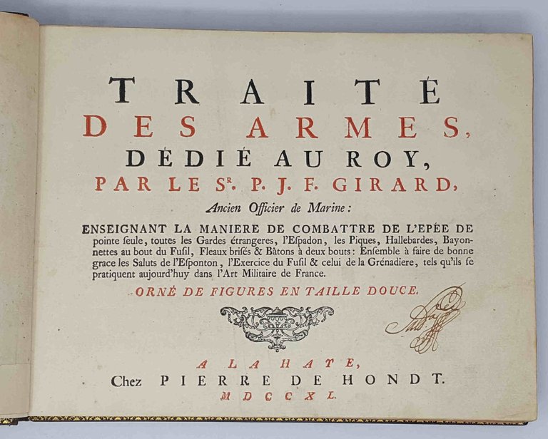 Trait&amp;eacute; des Armes, d&amp;eacute;di&amp;eacute; au Roy,