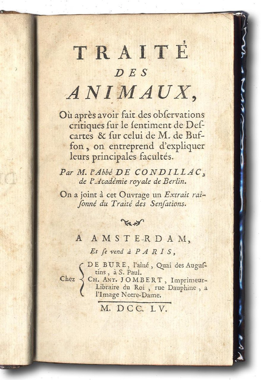 Traité des Animaux, ou après avoir fait des observations critiques …